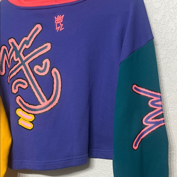 Adidas Original Graphic Cropped Hoodie - Picture 13 of 13